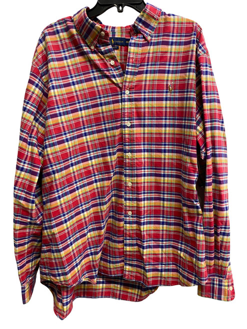 Vist Large View of Product Image Which is Used Ralph Lauren Mens Long Sleeve Top 2X/18-18.5
