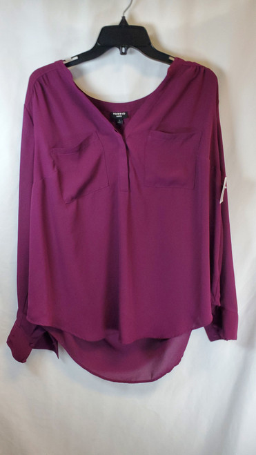 Vist Large View of Product Image Which is Used Torrid Long Sleeve Top 1X-18