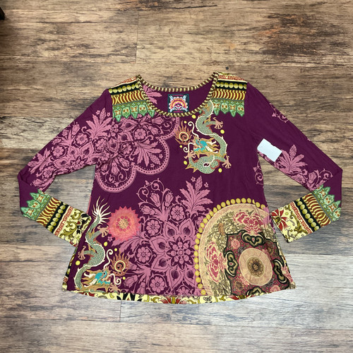 Vist Large View of Product Image Which is Used Johnny Was Long Sleeve Top S-4/6