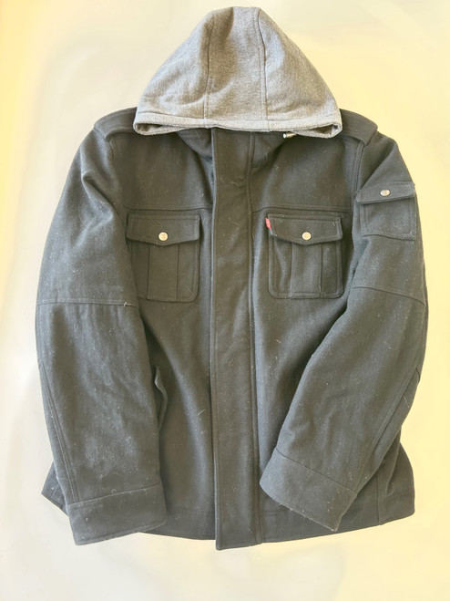 Vist Large View of Product Image Which is Used Levi's Men's Short Heavy Coat M