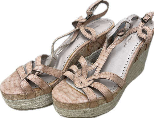 Vist Large View of Product Image Which is Used Adrienne Vittadini Wedge Sandals 8.5