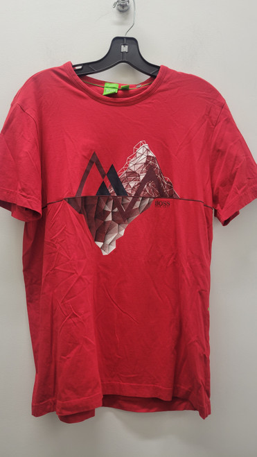 Vist Large View of Product Image Which is Used Red BOSS Mens Short Sleeve Top L/16-16.5