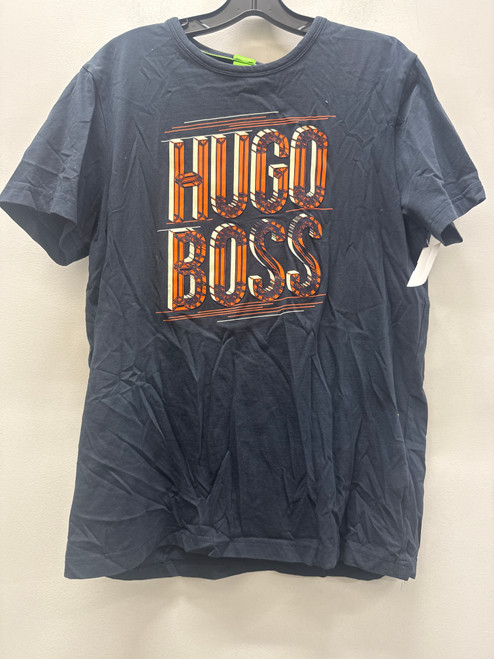 Vist Large View of Product Image Which is Used Black BOSS Mens Short Sleeve Top L/16-16.5