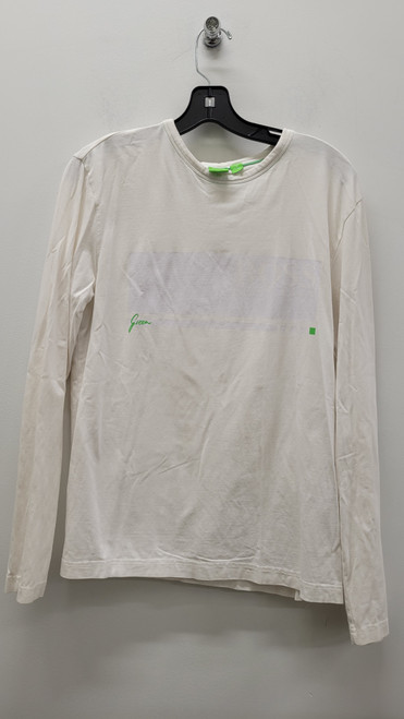 Vist Large View of Product Image Which is Used White BOSS Mens Long Sleeve Top M/15-15.5