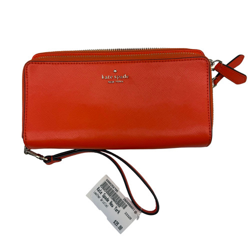 Vist Large View of Product Image Which is Used Kate Spade New York Leather Wristlet