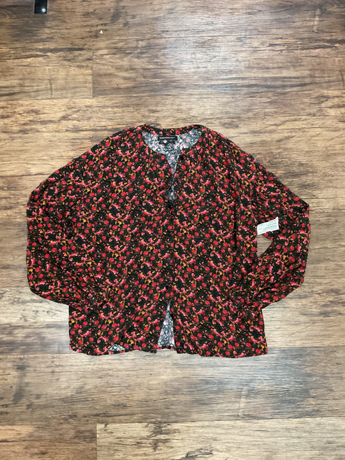 Vist Large View of Product Image Which is Used Something Navy Long Sleeve Top S-4/6