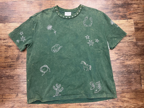 Vist Large View of Product Image Which is Used Free People x denim & bone Short Sleeve Top M-8/10