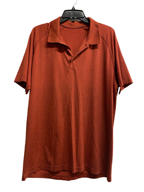 Vist Large View of Product Image Which is Used Lululemon Athletica Mens Short Sleeve Top L/16-16.5