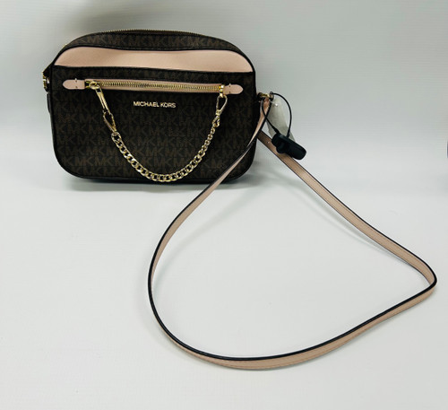 Vist Large View of Product Image Which is Used Michael Michael Kors Large Leather Handbag