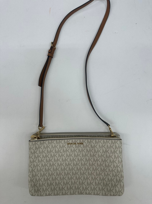 Vist Large View of Product Image Which is Used Michael Michael Kors Large Leather Handbag