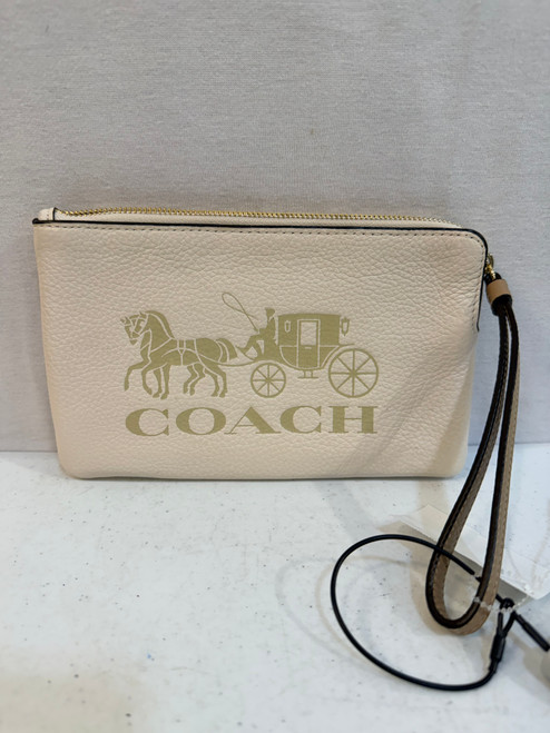 Vist Large View of Product Image Which is Used Coach Leather Wristlet