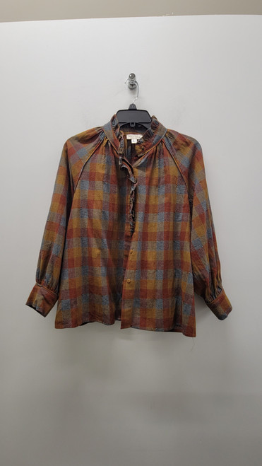 Vist Large View of Product Image Which is Used Brown See You Soon Long Sleeve Top S-4/6