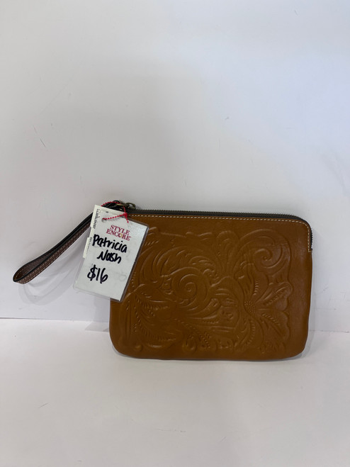 Vist Large View of Product Image Which is Used Patricia Nash Leather Wristlet