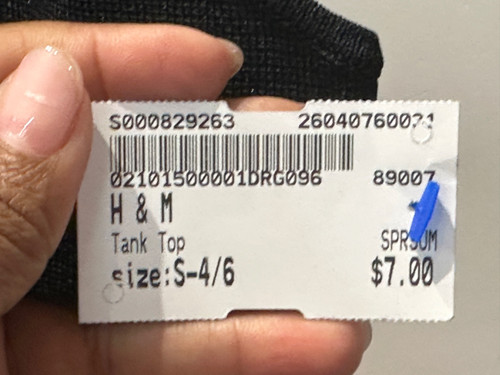Vist Large View of Product Image Which is Used H & M Tank Top S-4/6