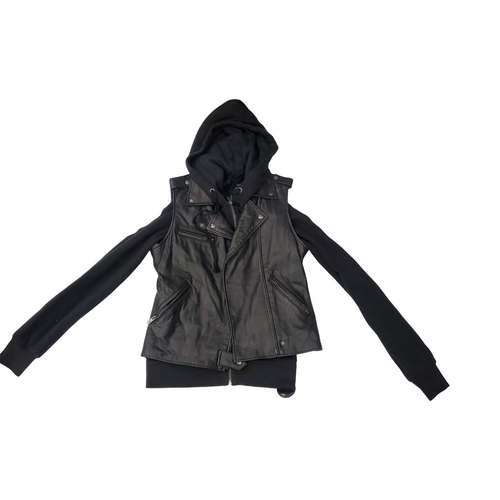 Vist Large View of Product Image Which is Used Pink Republic Leather Jacket S-4/6