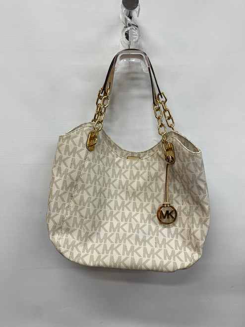 Vist Large View of Product Image Which is Used Michael Michael Kors Large Leather Handbag