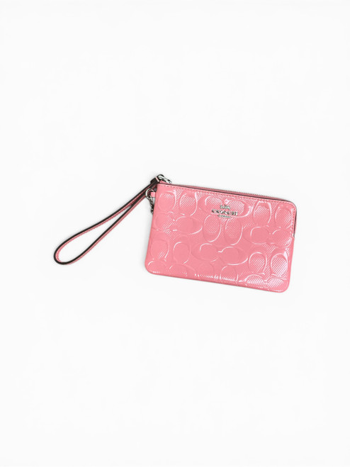 Vist Large View of Product Image Which is Used Coach Leather Wristlet
