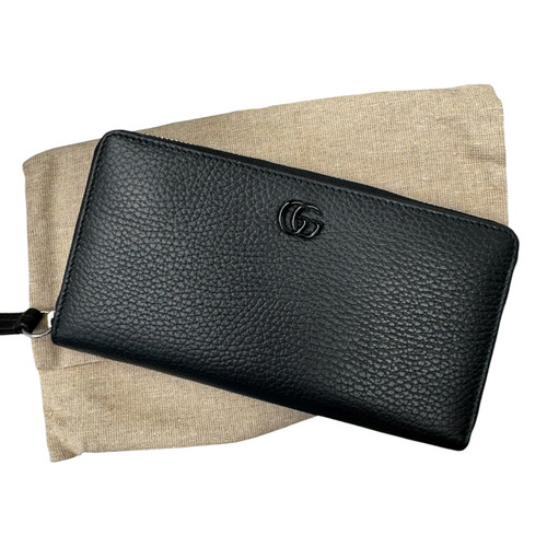 Vist Large View of Product Image Which is Used Gucci Marmont Zip Around Wallet