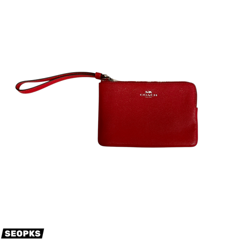 Vist Large View of Product Image Which is Used Coach Leather Wristlet