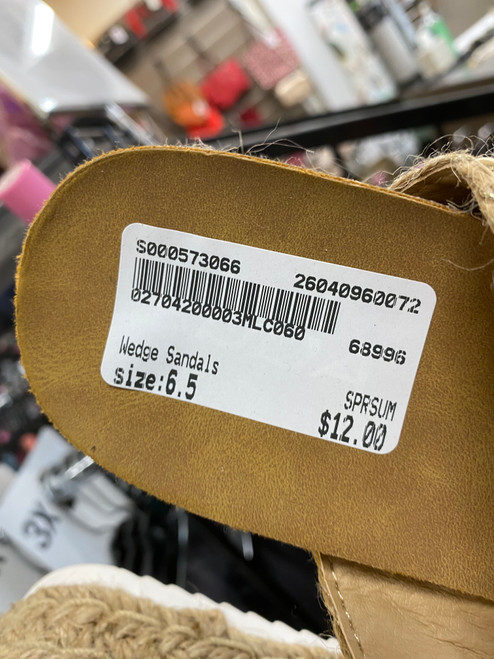 Vist Large View of Product Image Which is Used Unbranded Wedge Sandals 6.5