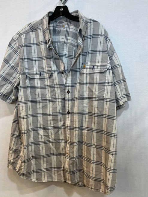 Vist Large View of Product Image Which is Used Carhartt Mens Short Sleeve Top XL/17-17.5