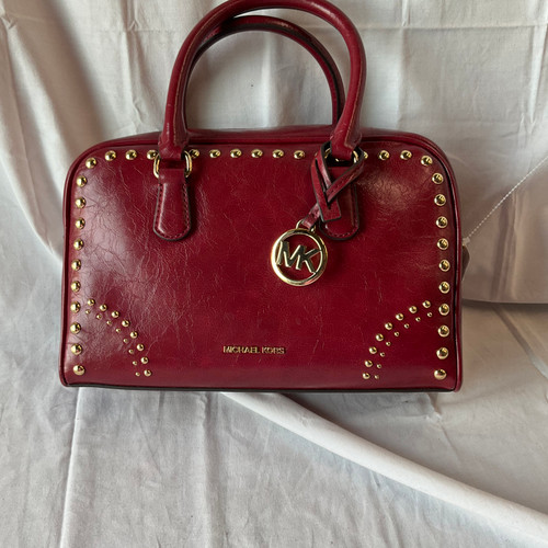 Vist Large View of Product Image Which is Used Michael Michael Kors Large Leather Handbag