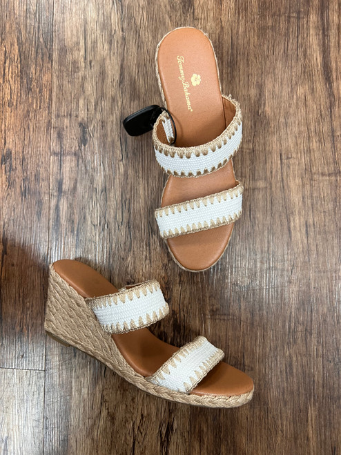 Vist Large View of Product Image Which is Used Tommy Bahama Wedge Sandals 8