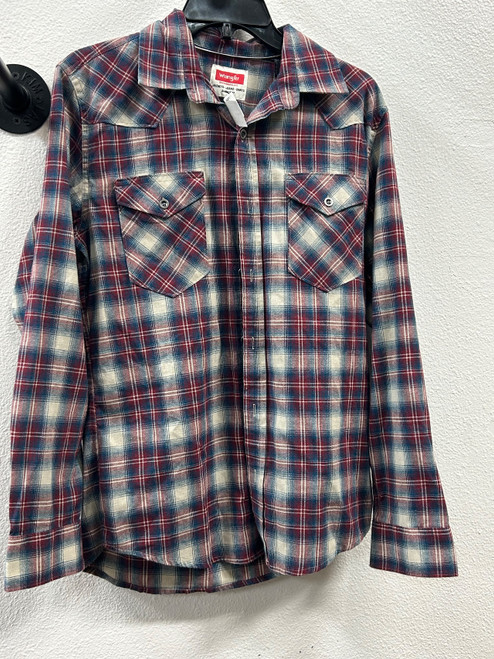 Vist Large View of Product Image Which is Used Wrangler Mens Long Sleeve Top S/14-14.5