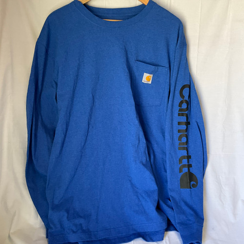 Vist Large View of Product Image Which is Used Carhartt Mens Long Sleeve T-Shirt L