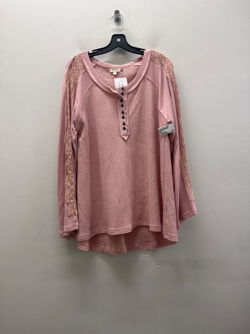 Vist Large View of Product Image Which is Used Pink POL Long Sleeve Top L-12/14