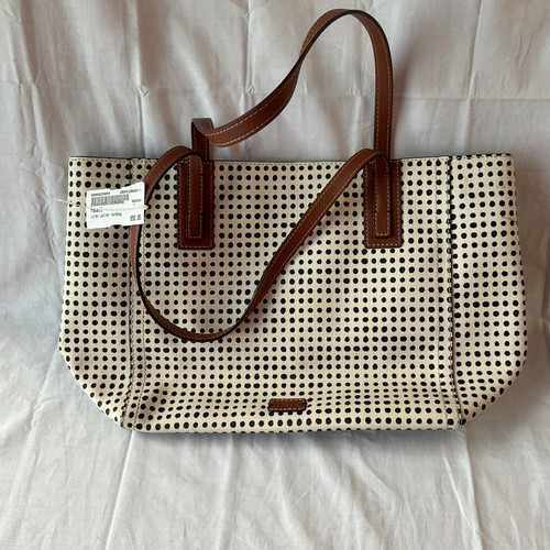 Vist Large View of Product Image Which is Used Fossil Large Leather Handbag