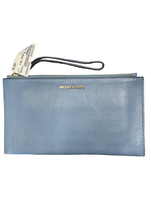 Vist Large View of Product Image Which is Used Michael Michael Kors Leather Wristlet