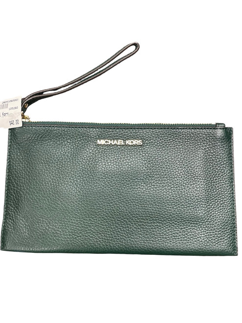 Vist Large View of Product Image Which is Used Michael Michael Kors Leather Wristlet