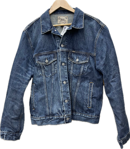 Vist Large View of Product Image Which is Used Polo Ralph Lauren Mens Denim Jacket L