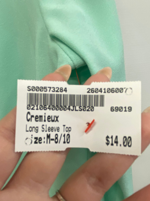 Vist Large View of Product Image Which is Used Cremieux Long Sleeve Top M-8/10