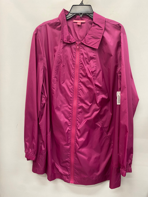Vist Large View of Product Image Which is Used Woman Within Short Light Jacket 1X-18