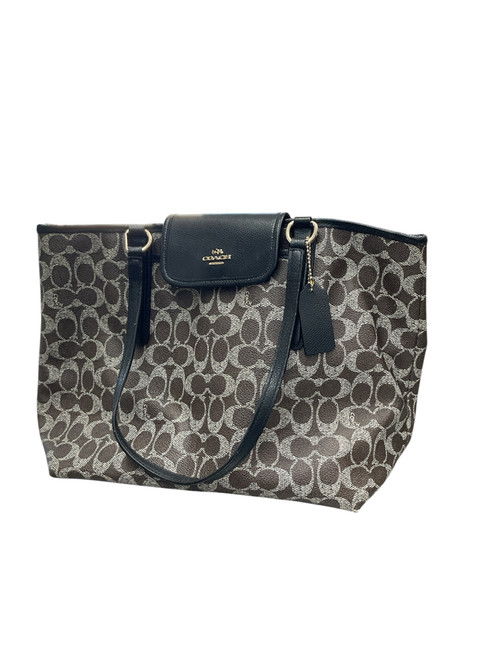 Vist Large View of Product Image Which is Used Coach Large Leather Handbag