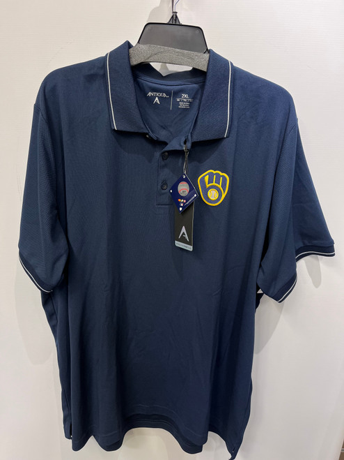 Vist Large View of Product Image Which is Used Brewers Mens Short Sleeve Top 2X/18-18.5