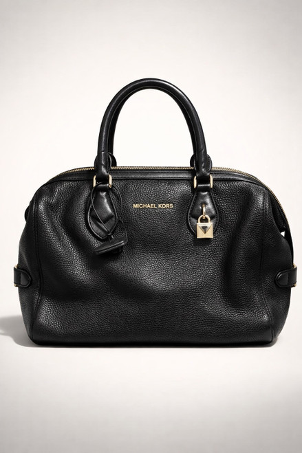 Vist Large View of Product Image Which is Used Michael Michael Kors Large Leather Handbag