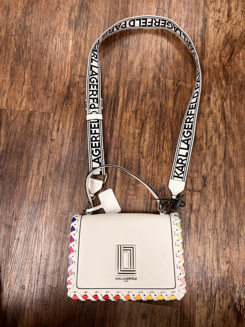 Vist Large View of Product Image Which is Used Karl Lagerfeld Large Leather Handbag