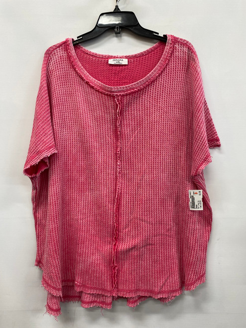 Vist Large View of Product Image Which is Used Zenana Short Sleeve Top L-12/14