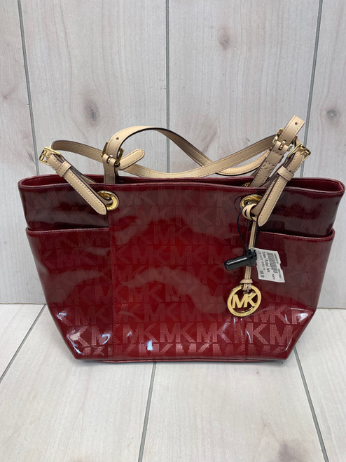 Vist Large View of Product Image Which is Used Michael Michael Kors Large Leather Handbag