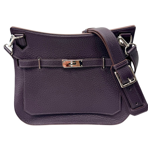 Vist Large View of Product Image Which is Used Hermes Clemence Jypsiere 28 Eggplant