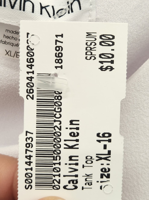 Vist Large View of Product Image Which is Used Calvin Klein Tank Top XL-16