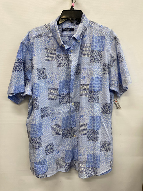 Vist Large View of Product Image Which is Used Cremieux Mens Short Sleeve Top XL/17-17.5