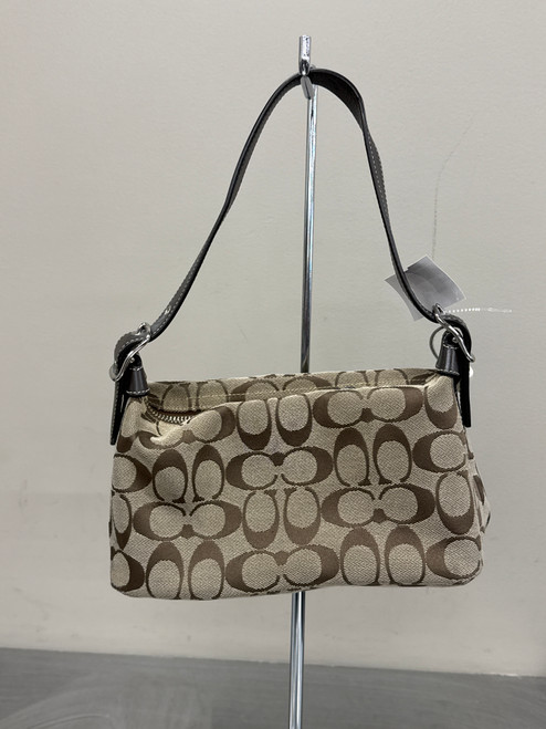 Vist Large View of Product Image Which is Used Brown Vintage Coach Signature Demi handbag