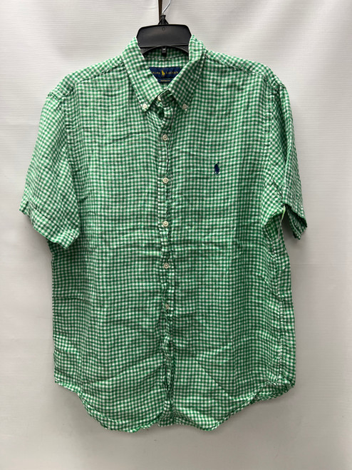 Vist Large View of Product Image Which is Used Ralph Lauren Blue Label Mens Short Sleeve Top L/16-16.5