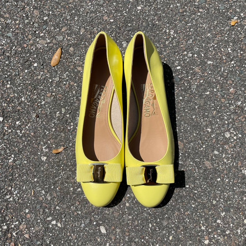 Vist Large View of Product Image Which is Used Salvatore Ferragamo Low Heels 7