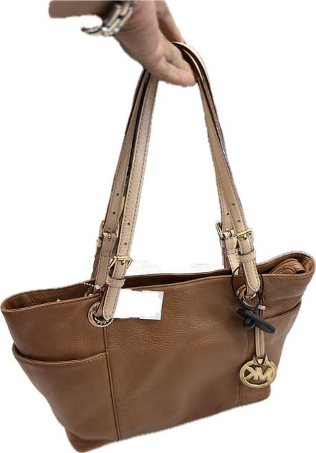 Vist Large View of Product Image Which is Used Michael Michael Kors Large Leather Handbag