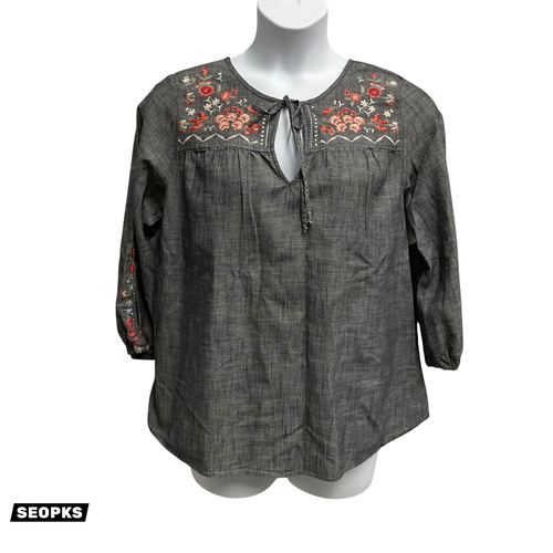 Vist Large View of Product Image Which is Used Knox Rose Long Sleeve Top L-12/14